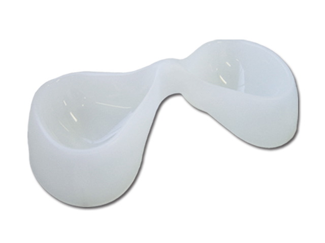 Double Pet Bowl - White